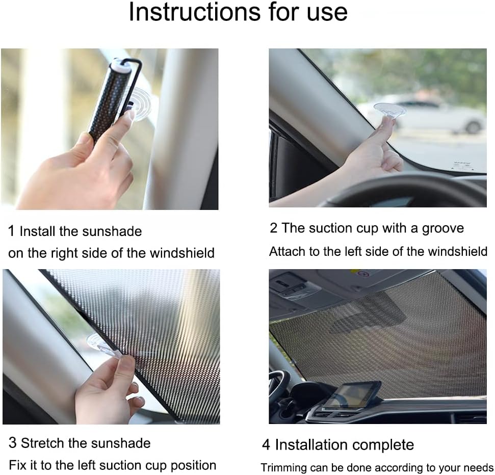 Advanced Automatic Car Curtain Sun Shade for UV Protection *combo*
