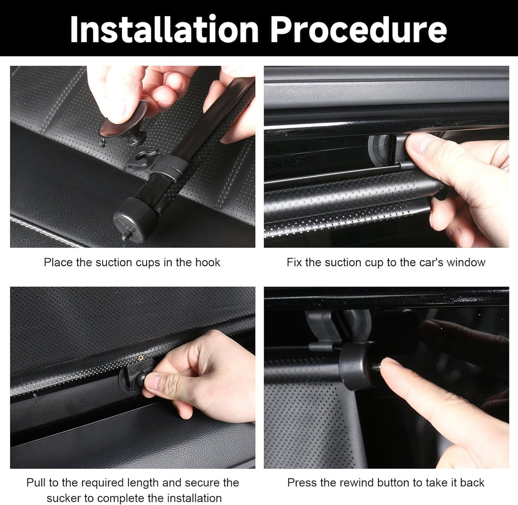 Advanced Automatic Car Curtain Sun Shade for UV Protection *combo*