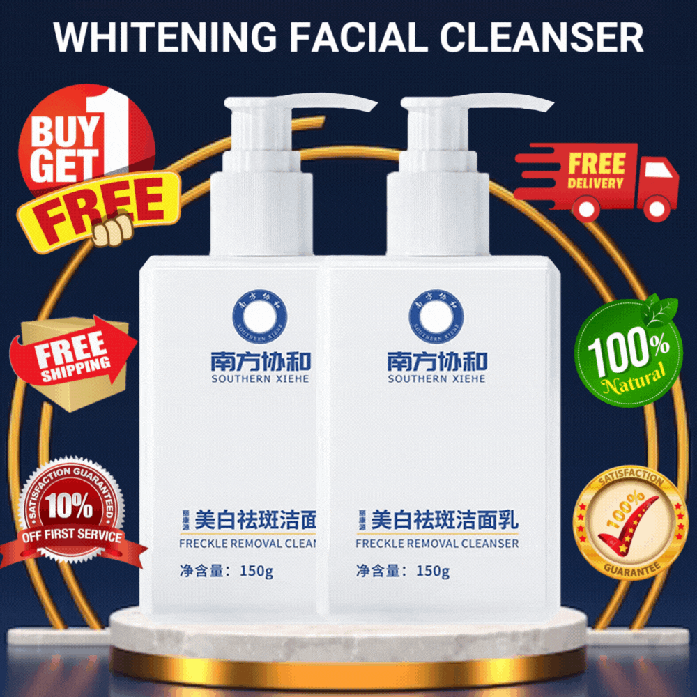 🔥LAST DAY Sale🔥 Korean Skin Whitening Facial Cleanser (BUY 1 GET 1 FREE) (4.9/5 ⭐⭐⭐⭐⭐ 92,024+ BUY)